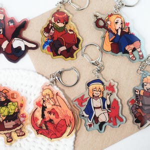 DunMeshi Acrylic Charms/Keychains | Izutsumi, Chilchuck, Senshi, Chimera Falin, Laios, Marcille