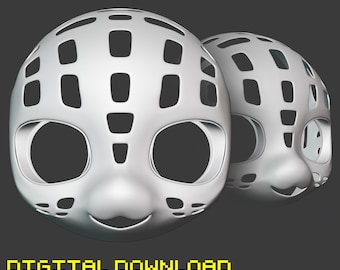 Cat/Feline Kemono Kigurumi Fursuit Head Base Model DIY (STL Files)