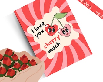 Instant Download Printable Valentine's Day Card | Romantic Digital Greeting | Love Note Template | Couples Gift Idea