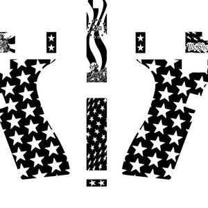 Glock SVG, Glock 19 svg, Glock 19 Gen 5 svg, Glock Vector file, Glock Patriot