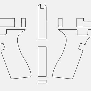 Esquema de la Glock 19 Gen 5, Esquema de la Glock 19, Glock .SVG