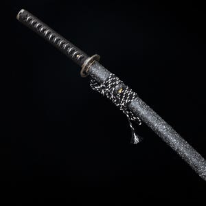 Hand-Forged Katana, Pattern-Welded Steel, Collectible Display Piece