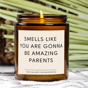 Bougie de soja parfumée pour parents, sentant comme si vous étiez, cadeau amusant pour nouveau parent, bougie de grossesse, cadeau de baby shower, bougie amusante