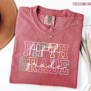Comfort Colors® Fifth Grade Teacher Shirt, 5th Grade Teacher Shirt, 5th Grade T-Shirt, Fifth Grade TShirt, Elementary School, Teaching Tee