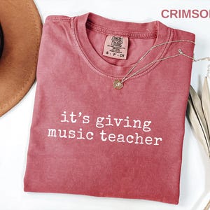 Music Teacher Comfort Colors Shirt, Music Teacher Appreciation Gift, New Music Teacher Tee, Music Therapist Shirt, Specials Team Shirts