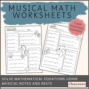Musical math Worksheets