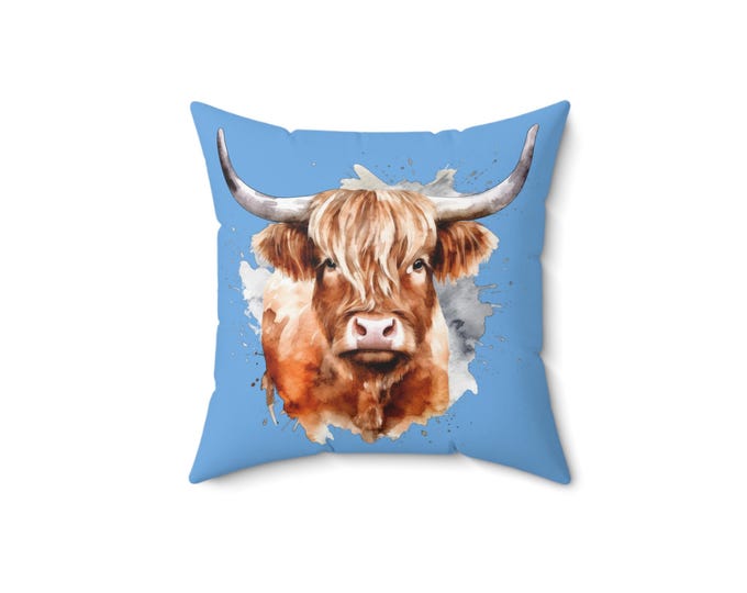Inspirational Cow Print Throw Pillow - Just Be Real, Cozy Decor for Home, Farmhouse Style, Gift Idea for Animal Lovers, Motivational Home