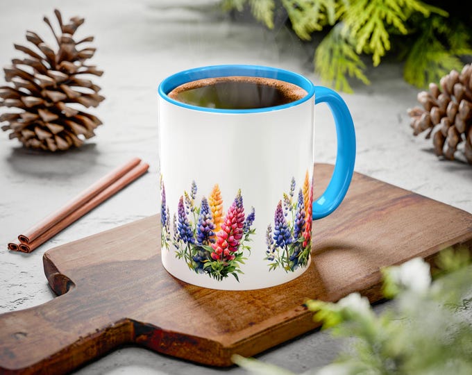 Colorful Floral Mug - Perfect Gift for Nature Lovers, Spring Celebrations, and Cozy Mornings | Ceramic Coffee Cup, Flower Design, Vibrant