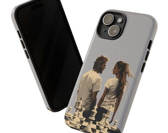 Chic Phone Case - Stylish Protective Case with Chess Design for Game Lovers, Unique Gift for Him or Her, Perfect for Birthdays,
