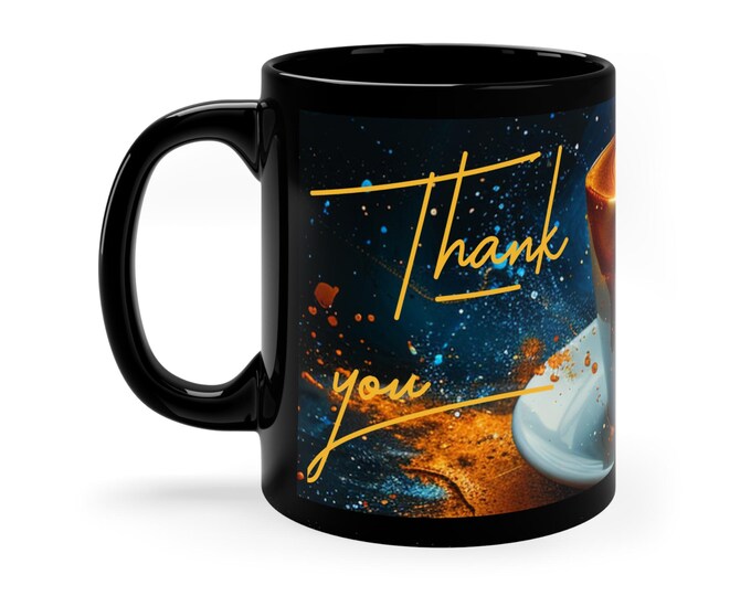Thank You Coffee Mug, 11oz - Perfect Gift for Coffee Lovers, Home Decor, Birthday Present, Office Use, Teacher Appreciation