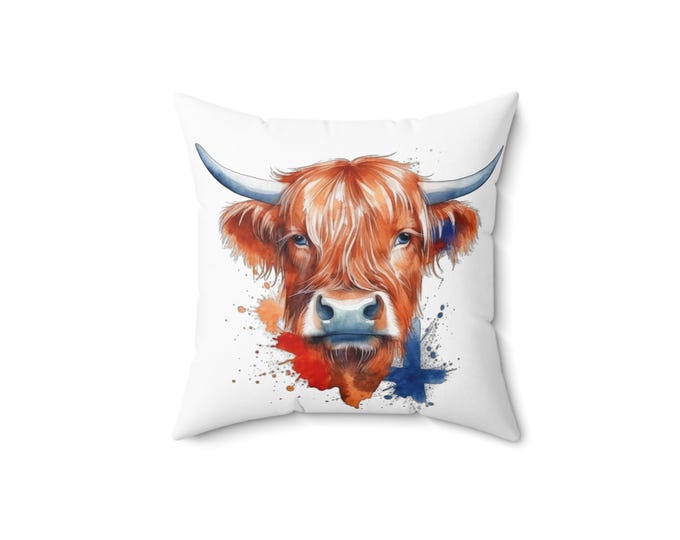 Inspirational Cow Pillow, Motivational Decor for Home, Farmhouse Chic Cushion, You Are Enough Throw Pillow, Gift for Her, Cozy Living Room