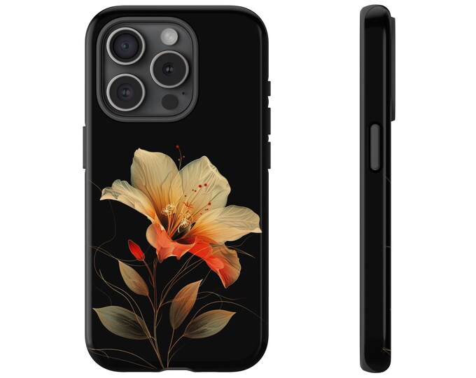 Floral Phone Case, Tough Cases for Nature Lovers, Stylish Phone Accessory, Gift for Her, Floral Design Cell Cover, Summer Vibes