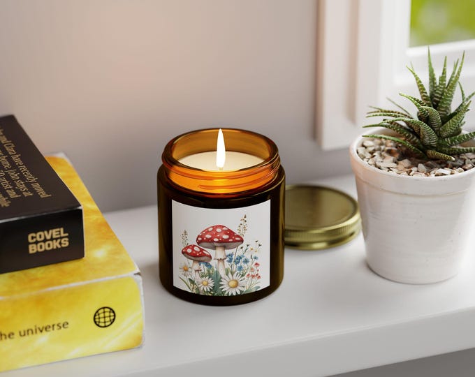 Whimsical Scented Candles, Enchanted Mushroom Design, Perfect for Home Decor, Gift for Nature Lovers, Cozy Ambiance