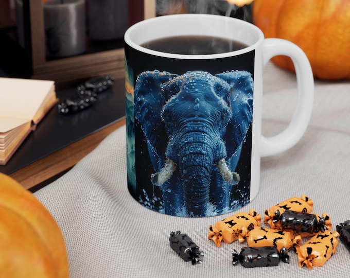 Majestic Nature Ceramic Mug | Coffee Cup for Nature Lovers, Gifts for Travelers, Camping Decor, Mountain Power, Eco-Friendly Tea Mug