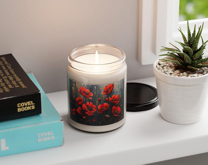 Floral Scented Soy Candle - Relaxing Home Decor, Gift for Her, Aromatherapy Candle, Cozy Vibes, Eco-Friendly Candle