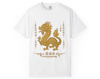 Dragon Design Unisex T-Shirt, Casual Wear, Gift for Dragon Lovers, Summer Apparel, Unique Festival Shirt