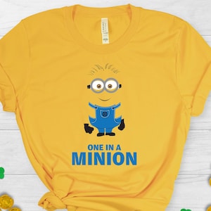 T-shirt unisexe jaune rigolote Minion, chemise Disney, moche et méchant, haut graphique de personnage de dessin animé, cadeau d'amant de Minion