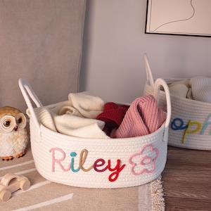 Personalized Baby Shower Gift Basket | Personalized baby Gift | Baby Shower Gift Basket | Toy Basket | Newborn Gift | Toy Organizer