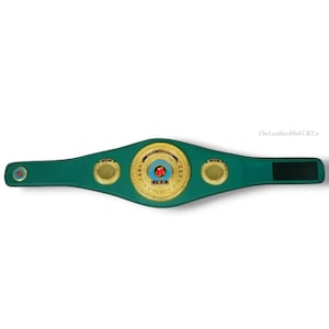 IBO Boxing Championship Belt – Full-Size 3D Embossed Leather Title for Adults | Replica Handmade Sports Memorabilia