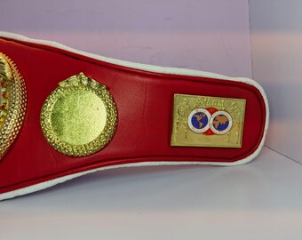 IBFキッズボクシングチャンピオンベルトレプリカ｜ゴールドレッド
