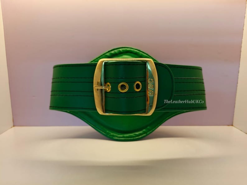 Back view of Mini WBC boxing belt for children – Lightweight synthetic leather, secure buckle, role-play and display