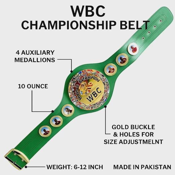 WBCレプリカチャンピオンシップベルト：フルサイズ大人用ボクシング