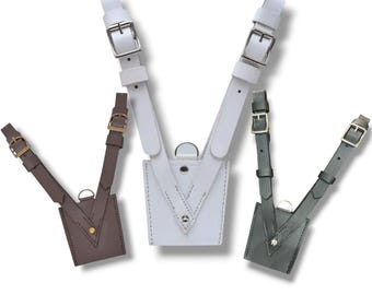 Handmade Leather Sword Frog: Adjustable Cosplay Belt Clip