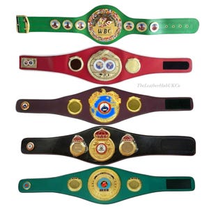 Adult Size Set of 5 Boxing Championship Belts – Wbc, Wbo, Wba, Ibf, Ibo – 3D Replica Title Belts for Gift, Cosplay, Display