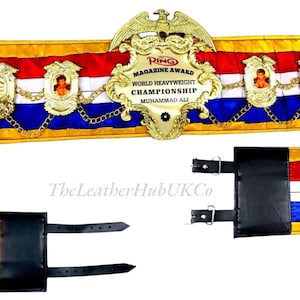 Handmade Boxing Championship Belt – Ring Magazine Heavyweight Title Replica – Premium Fighter Award – Custom Champion Gift Belt
