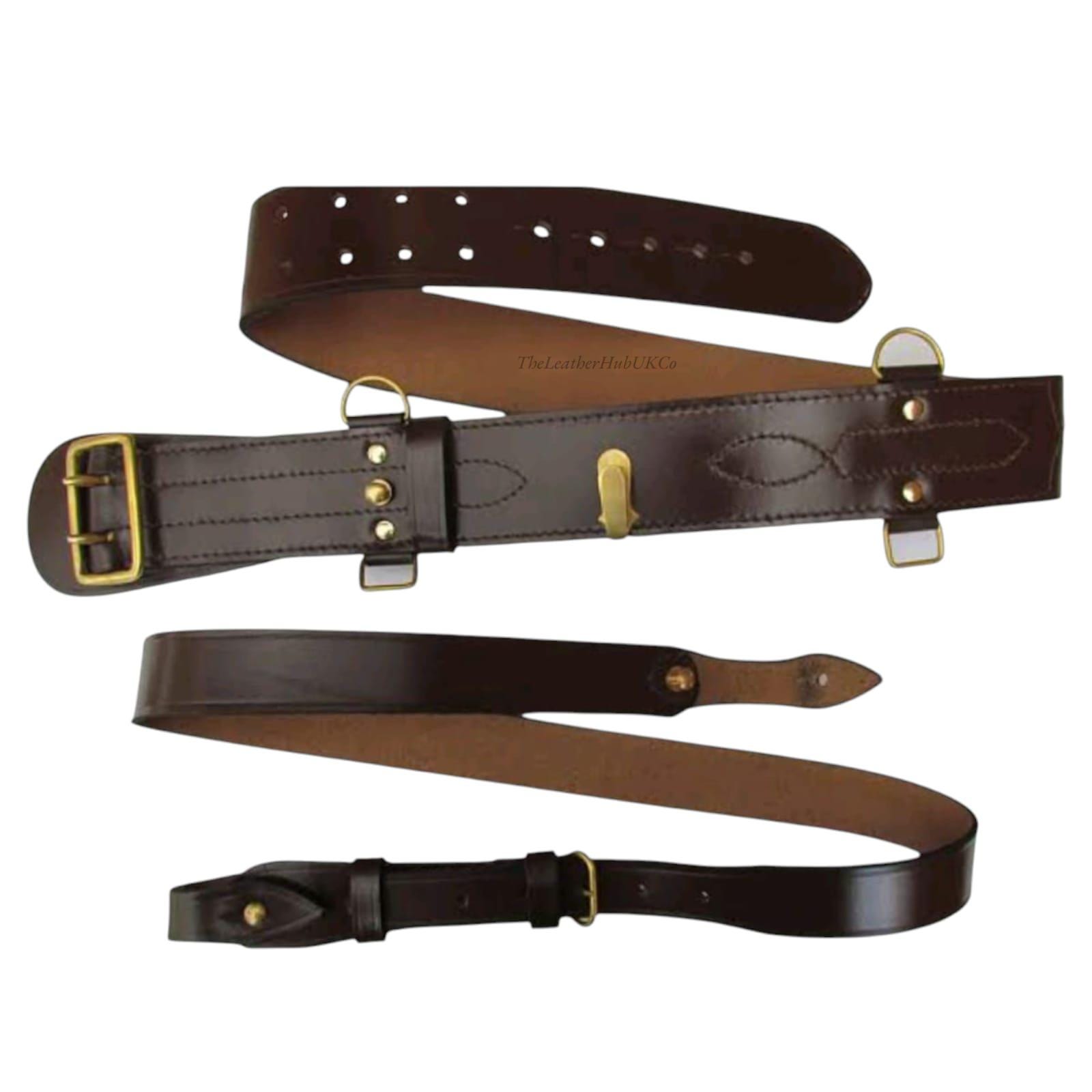 ハンドメイド本革サムブラウンベルト：軍人儀礼用制服 - Etsy 日本