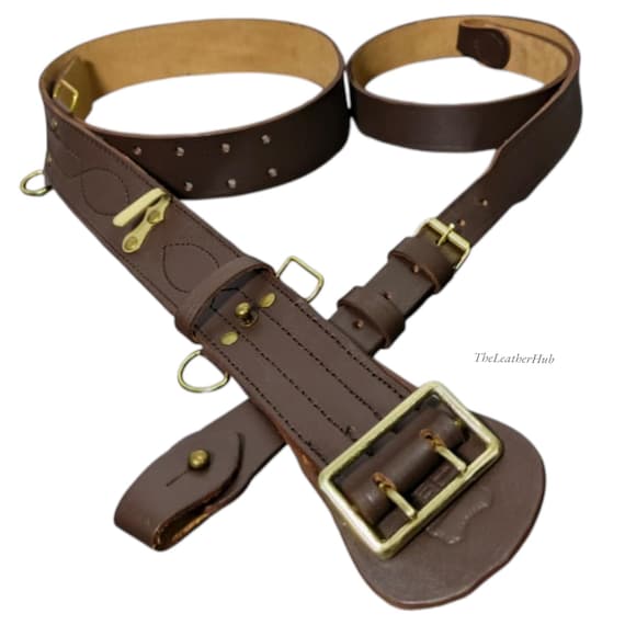 Ｗドイツ軍/ブラウンシュバイク公国＊摂政夫妻侍従頸飾メダル（実物） サム・ブラウン レザーベルト – 再現＆コスプレ用ミリタリーオフィサー