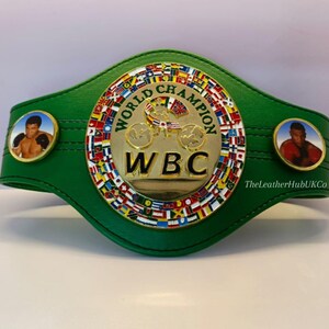 Front shot of Mini WBC boxing belt – Perfect toy, collectible, and sports-themed gift for children