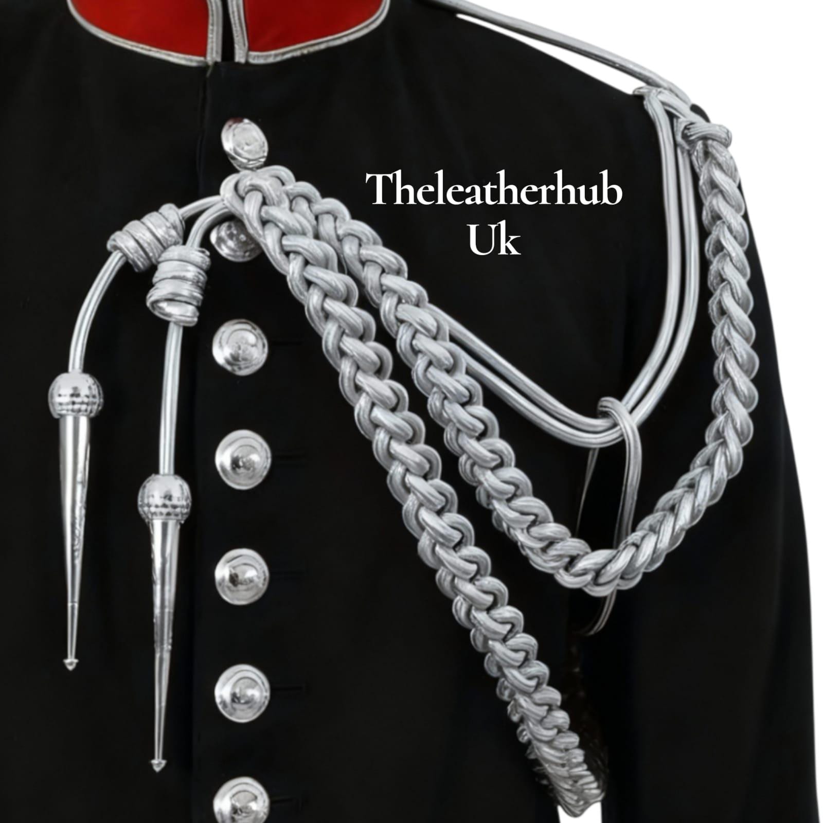 金と銀の編み込み英国将校儀礼用エギュイエット - 肩紐制服 