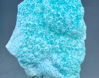 271g Natural Blue Aragonite Crystal Cluster from Afghanistan | Rare Collectible Mineral Specimen