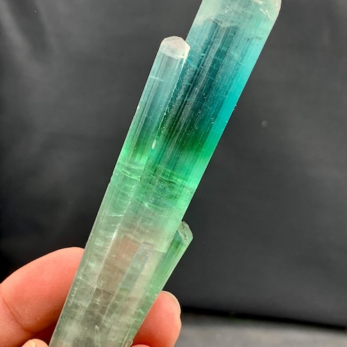 79g 天然ブラックトルマリン結晶（クォーツ入り） - パキスタン産原石