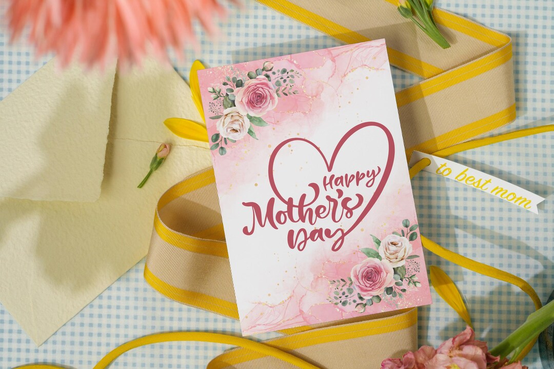 Happy Mother's Day Printable Card | A4 & 5x7 PDF | Instant Download ...