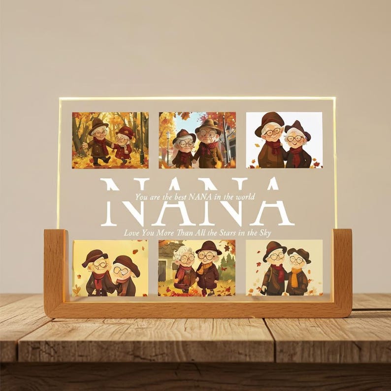 Personalized Family Tree Name Light - Custom Night Lamp - Grandmas ...