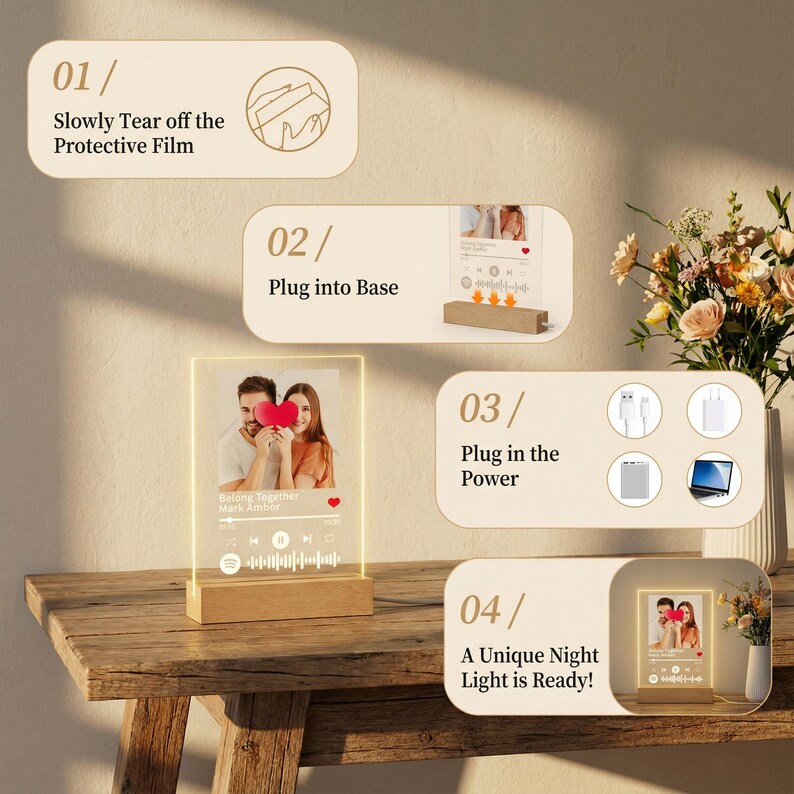 Personalized Family Tree Name Light - Custom Night Lamp - Grandmas ...