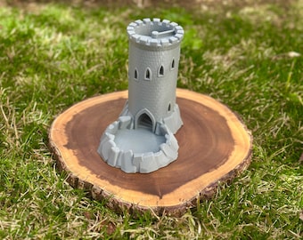 3D Printed Castle Dice Tower - Tabletop RPG Accessory