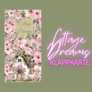 Biglietto pieghevole sfida risparmio Cottage Dreams A6