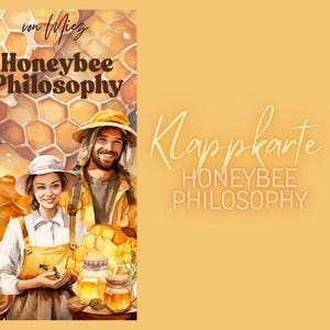 Biglietto pieghevole "Sfida al risparmio sul budget" Honeybee Philosophy A6
