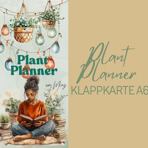 Sfida al risparmio di budget - Planner per piante in formato A6 pieghevole