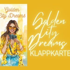 Sfida di risparmio Golden City Dreams Biglietto pieghevole A6