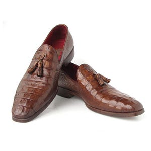 Men’s Handmade Alligator Oxford shoes, Men&#39;s crocodile embossed Oxford shoes, Luxury Crocodile Leather Shoes for Men - Exotic Style