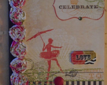 Celebrate Love Journal Altered Composition Book