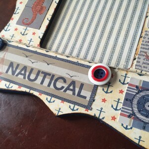 Nautical Themed Decoupaged Picture Frame image 4