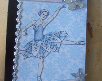 Ballerina Dance Altered Mini Composition Book