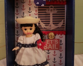 Setting Sail Madame Alexander Doll  Shadow box