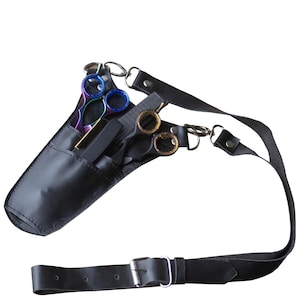 Leather Handmade Barber Tool Bag stylist hip bag Shears belt pouch Barber leather scissor case Bag for hairdressing tools with Accessories