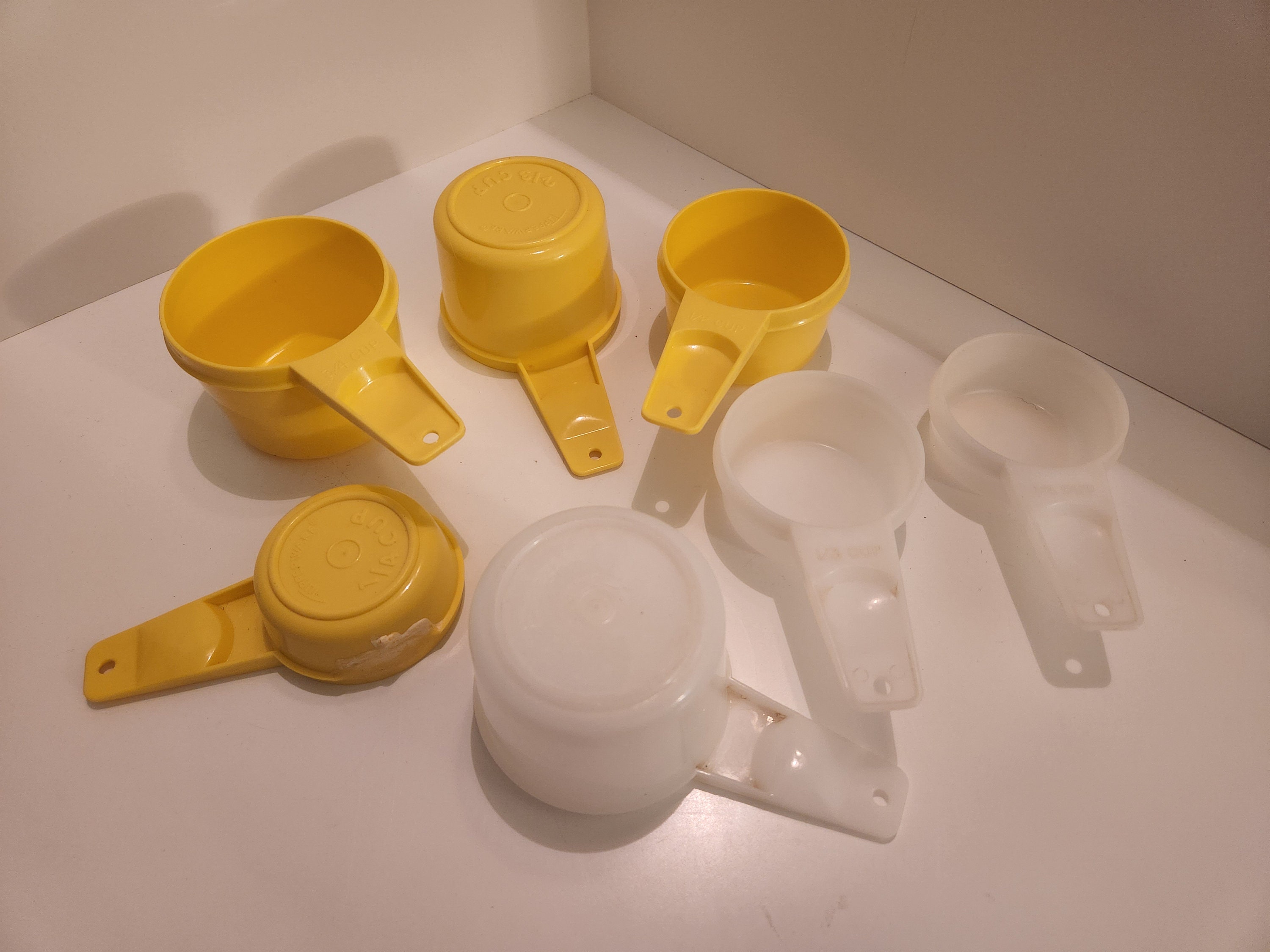 Vintage Assorted Tupperware Measuring Tools Cups Spoons Tangerine Orange /  Banana Yellow Sold Individually Retro Kitchen Replacements Cook 